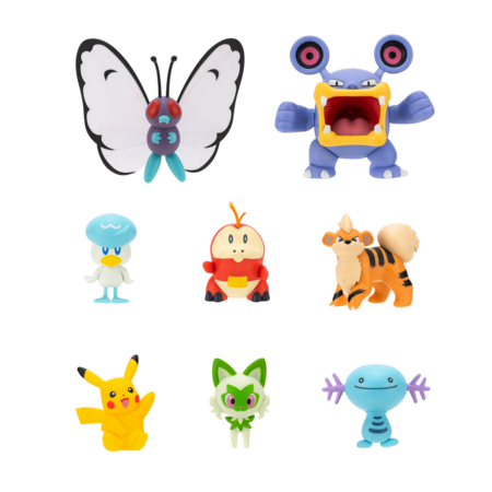 POKEMON veiksmo figūrėlių rinkinys, 8 vnt., PKW4100 