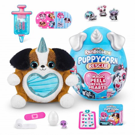 RAINBOCORNS pliušinis žaislas su aksesuarais Puppycorn Rescue, 9261 9261