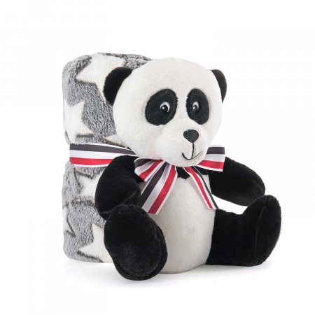 PERLETTIpliušinis žaislas su antklode Paul panda, 13070 13070