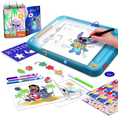 STITCH piešimo rinkinys su šviečiančia lenta, 107582 