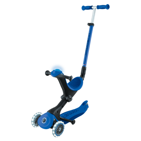 GLOBBER paspirtukas Go Up Deluxe Lights, tamsiai mėlynas, 748-600 