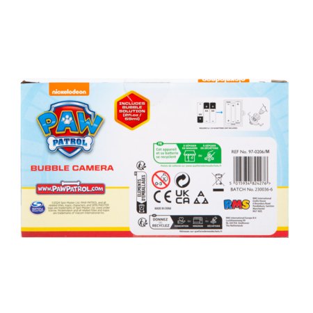 PAW PATROL muilo burbulų kamera, 97-0206 