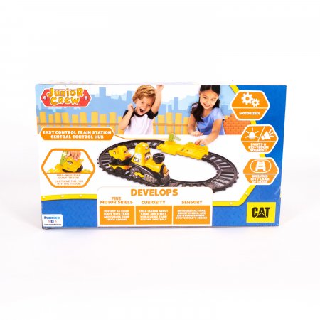 CAT traukinys su šviesomis ir garsais Junior Crew, 82489 82489
