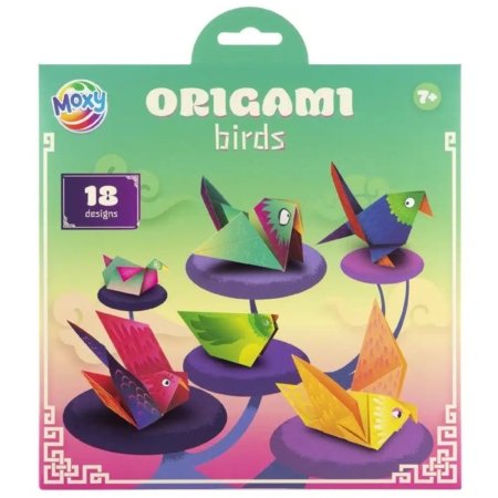 MOXY kūrybinis rinkinys Origami paukščiai/gyvūnai, asort., 100111 