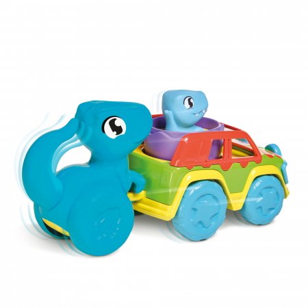TOMY mašinėlės rinkinys su dinozauru Chase & Roll Raptors, E73251 E73251
