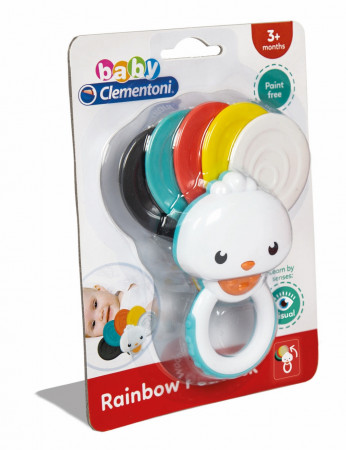 CLEMENTONI Baby barškutis Rainbow Peacock, 17325 17325