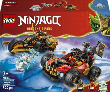 71864 LEGO® NINJAGO® Kai ir Cole kombinuotosios transporto priemonės 