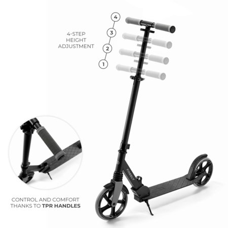 KINDERKRAFT paspirtukas FREELY, juodas, KRFREE00BLK0000 