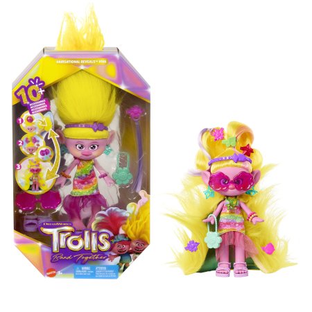 TROLLS mados lėlė Viva, HNF17 HNF17