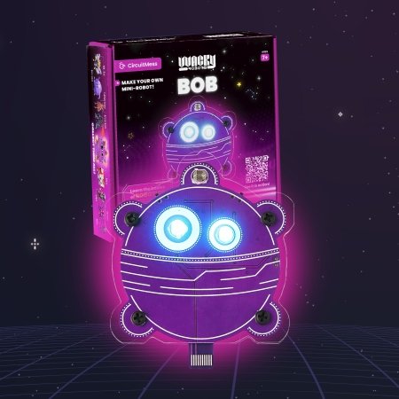 CIRCUITMESS Wacky Robot mokomasis STEM rinkinys Bob, CM-SA-BOB 