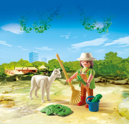 PLAYMOBIL LARGE EGGS prižiūrėtojas ir alpaka, 4944 4944