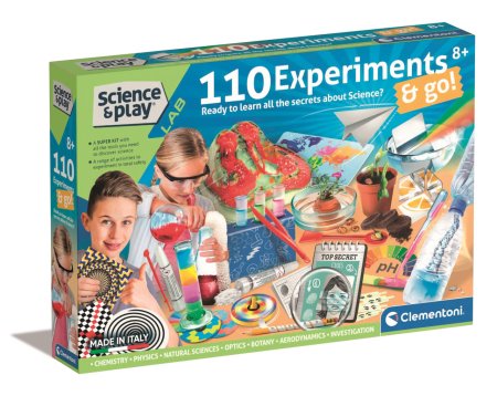 CLEMENTONI Science & Play 110 eksperimentų rinkinys, 50826 