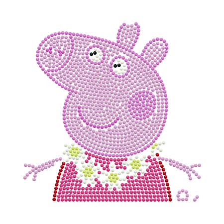 DIAMOND DOTS kūrybinis rinkinys piešimas deimantais Peppa Pig, DTZ10.010 DTZ10.010