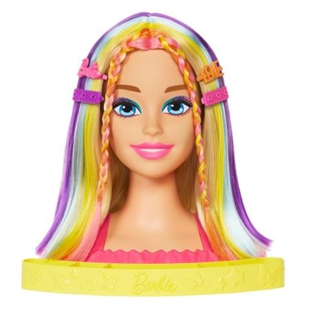 BARBIE Styling Head vaivorykštės spalvų stilizavimo galva, HMD78 HMD78