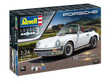 REVELL Porsche 911 G-Model Cabrio 50th anniversery automodelis, 05646 