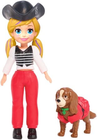 POLLY POCKET Lėlytė su rūbeliais ir aksesuarais, GDM15 GDM15
