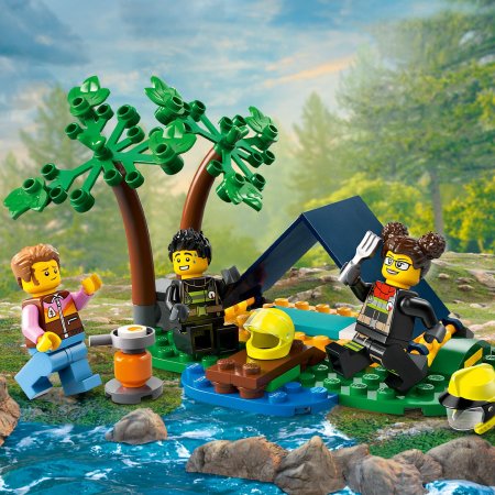 60412 LEGO® City 4x4 Ugniagesių Visureigis Su Gelbėjimo Valtimi 