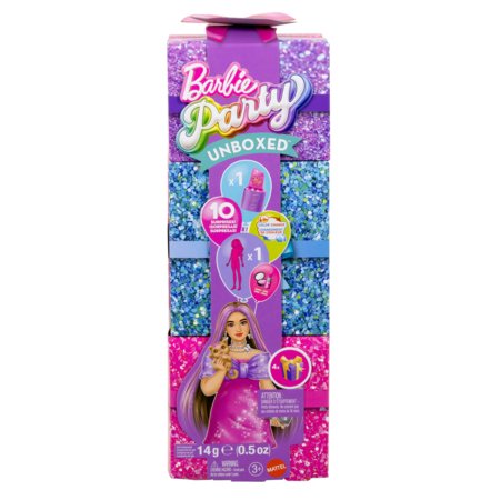 BARBIE Party Unboxed Reveal rinkinys – Curvy, JFY67 