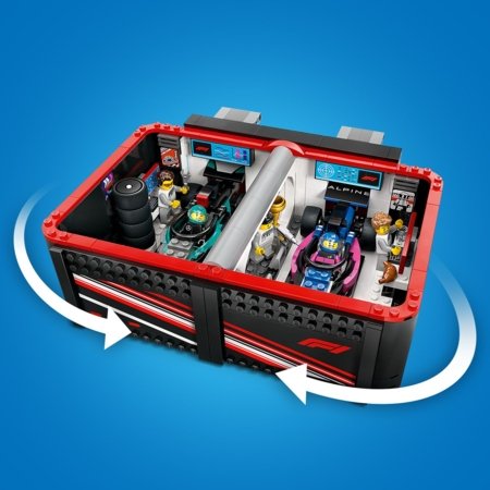 60444 LEGO® City Project Alicia 2025 F1® garažas ir Mercedes-AMG bei Alpine automobiliai 