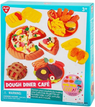 PLAYGO DOUGH rinkinys plastilino Diner Cafe, 8374 8374