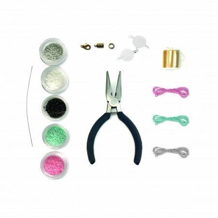SYCOMORE Bijoux box japoniškų karoliukų papuošalų gaminimo rinkinys gyvūnai, CRE2002 CRE2002