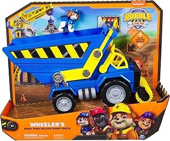 RUBBLE & CREW statybinė transporto priemonė Wheeler‘s Bark Yard Deluxe Dump Truck, 6070126 