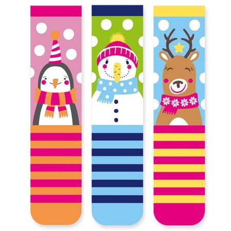 MAGIC MOMENTS Kalėdinės kojinės  One Size. 3 assorted. 960252 