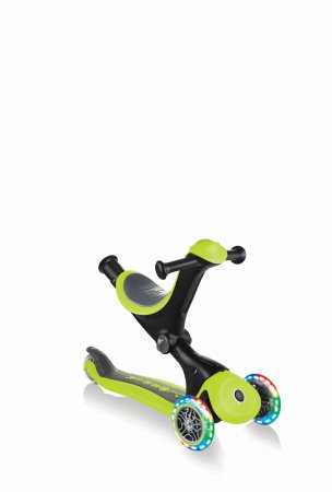 GLOBBER paspirtukas Go Up Deluxe Lights, žalia, 646-106 646-106