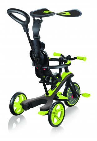 GLOBBER triratukas Trike Explorer 4in1, žalias, 632-106-2 632-106-2