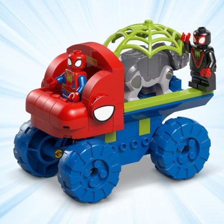 11199 LEGO® Spidey Gelbėjimas su Voriuko komandos dinozauro formos visureigiu 