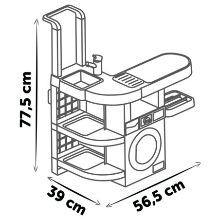 SMOBY Rowenta Wash&Clean skalbyklos rinkinys, 7600330320 