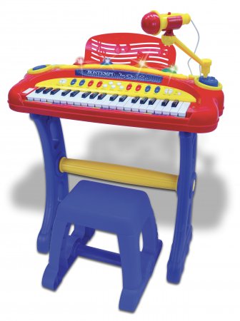 BONTEMPI elektroninė klaviatūra su mikrofonu ir kėdute, 13 3442 13 3442