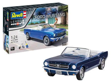 REVELL 1:24 modelis Ford Mustang 60th Anniversary, 05647 