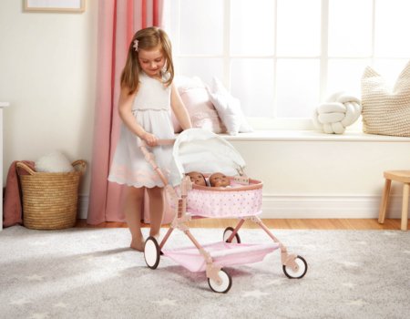 LULLABABY dvivietis vežimėlis lėlei, LBY7618C1Z 