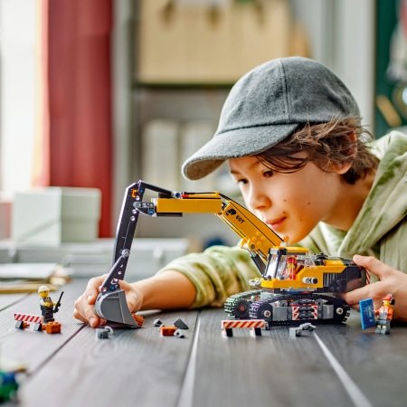 60420 LEGO® City Big Vehicles Geltonas statybų ekskavatorius 