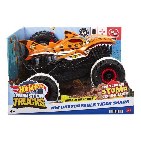 HOT WHEELS RC automodelis tigrinis ryklys, HGV87 HGV87