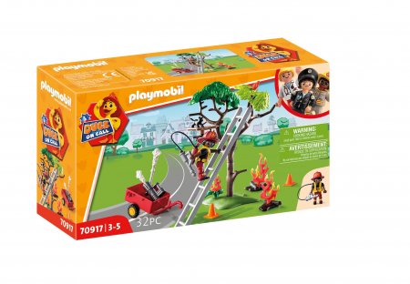 PLAYMOBIL Ugniagesių katės gelbėjimas, 70917 70917