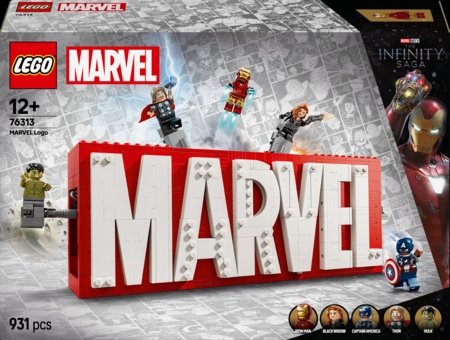 76313 LEGO® Super Heroes Marvel MARVEL logotipas ir minifigūrėlės 