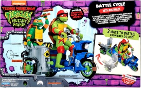 TMNT motociklas su figūrėle Raphael, 84306 83432