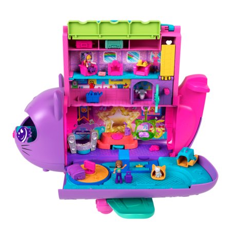 POLLY POCKET katinėlio lėktuvo žaidimų rinkinys, HWP19 