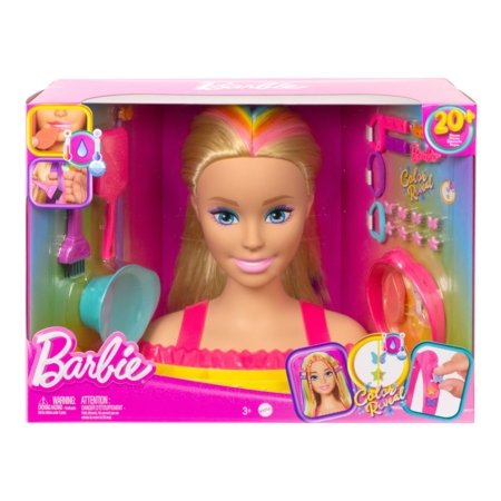 BARBIE Styling Head vaivorykštės spalvų stilizavimo galva, HMD78 HMD78