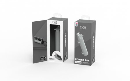 MOB DESIGN išorinė baterija 4800 mAh Power Pets Panda, PP-PAN-01 PP-PAN-01