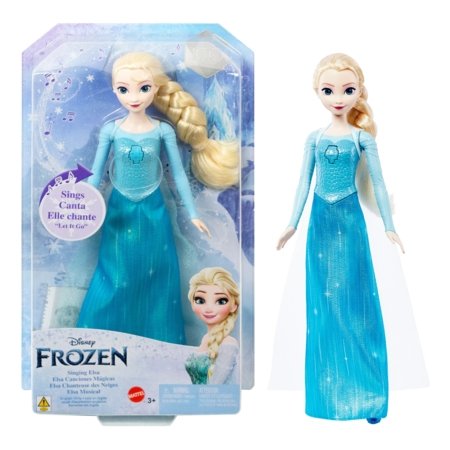 DISNEY FROZEN dainuojanti lėlė Elza, anglų kalba, HLW55 HLW55