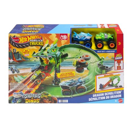 HOT WHEELS Monster Trucks rinkinys – Drakono sunaikinimas, JFR06 