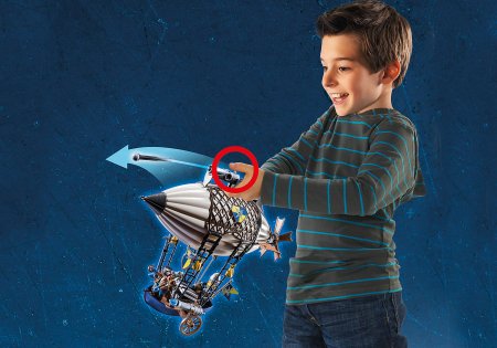 PLAYMOBIL NOVELMORE Riterių dirižablis, 70642 70642