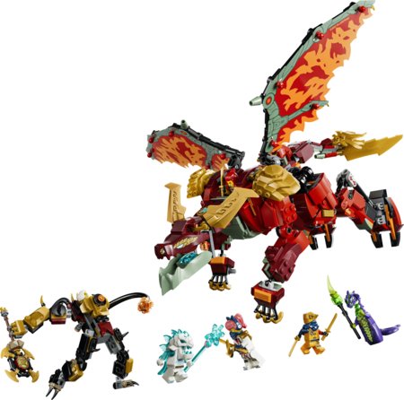 71868 LEGO® NINJAGO® Wyldfyre transformuojamas drakonas-robotas 