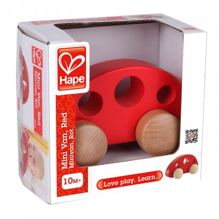 HAPE medinis žaislas Autobusiukas, E0052A E0052A
