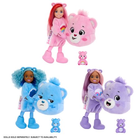 BARBIE Čelse's Cutie Reveal Care Bears siurprizų rinkinys, asort., JCN97 