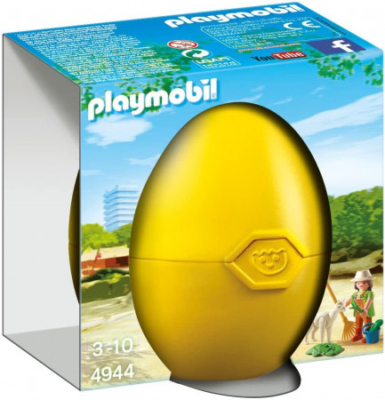PLAYMOBIL LARGE EGGS prižiūrėtojas ir alpaka, 4944 4944