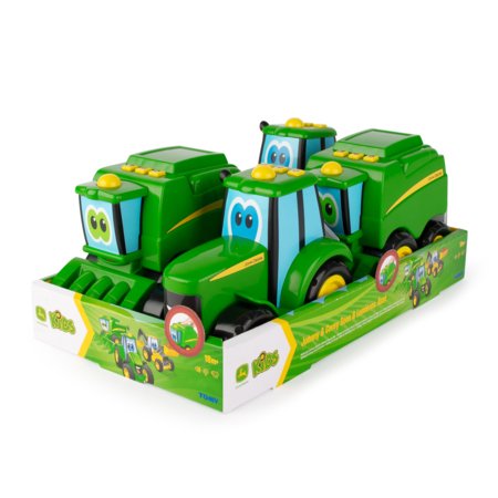 JOHN DEERE transporto priemonė Johnny and Corey Lights & Sounds, asort., 37910A 